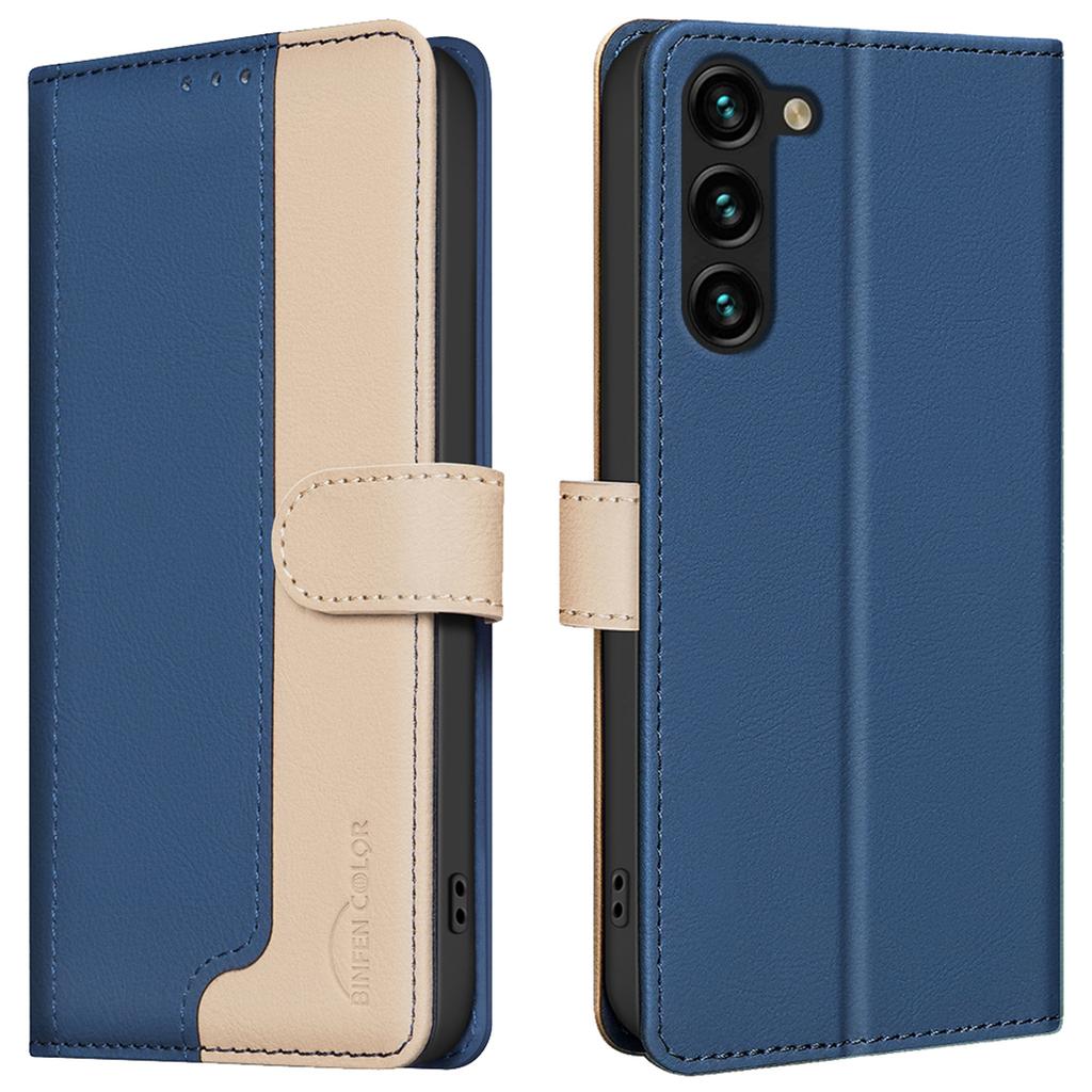 For Samsung Galaxy S23 Leather Phone Case RFID Blocking Card Slots