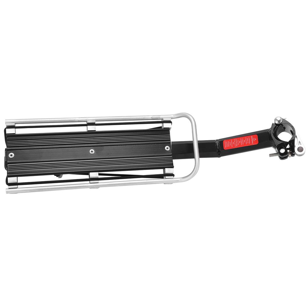 Bike Rear Rack Aluminum Alloy Detachable Manned Bicycle Cargo Rack with Tail Light for Universal