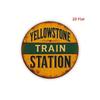 Retro Vintage Train Station Metal Sign Wall Art Decor
