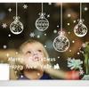 1Set Christams Ball Bell Window Stickers Snowflake Wall Stickers Christmas Window Wall Decals Xmas Christmas Decoration