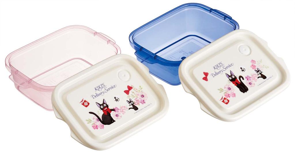Skater Seal Container 500ml 2P Antibakteriell oppbevaringsbeholder Studio Ghibli Delivery Service Fransk sideretterbeholder laget i Japan Kiki's