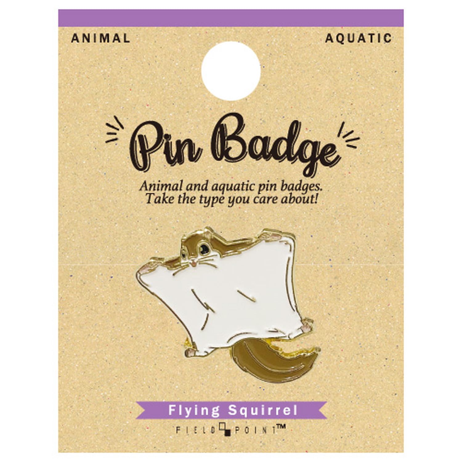 World Shoji Animal Pin Badge Flying Squirrel 109233