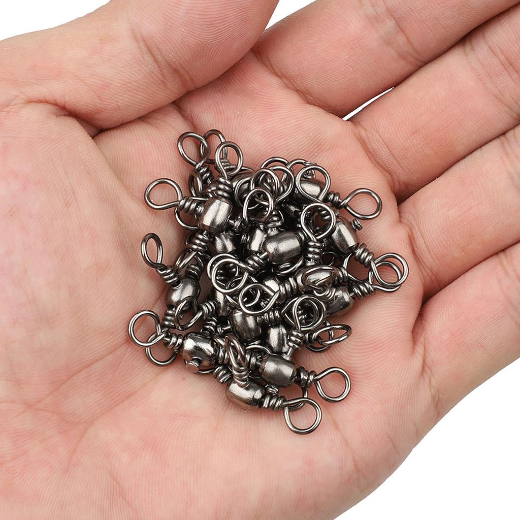 115 Pieces 3-way Fishing Swivels Set T-shape Triple Swivel Connector Fishing Tackle Accessories For Freshwater Seawater