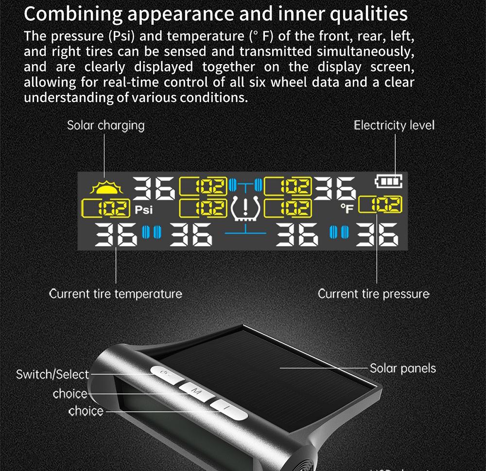 TY01-6 Solar-Reifendruckkontrollsystem (TPMS)