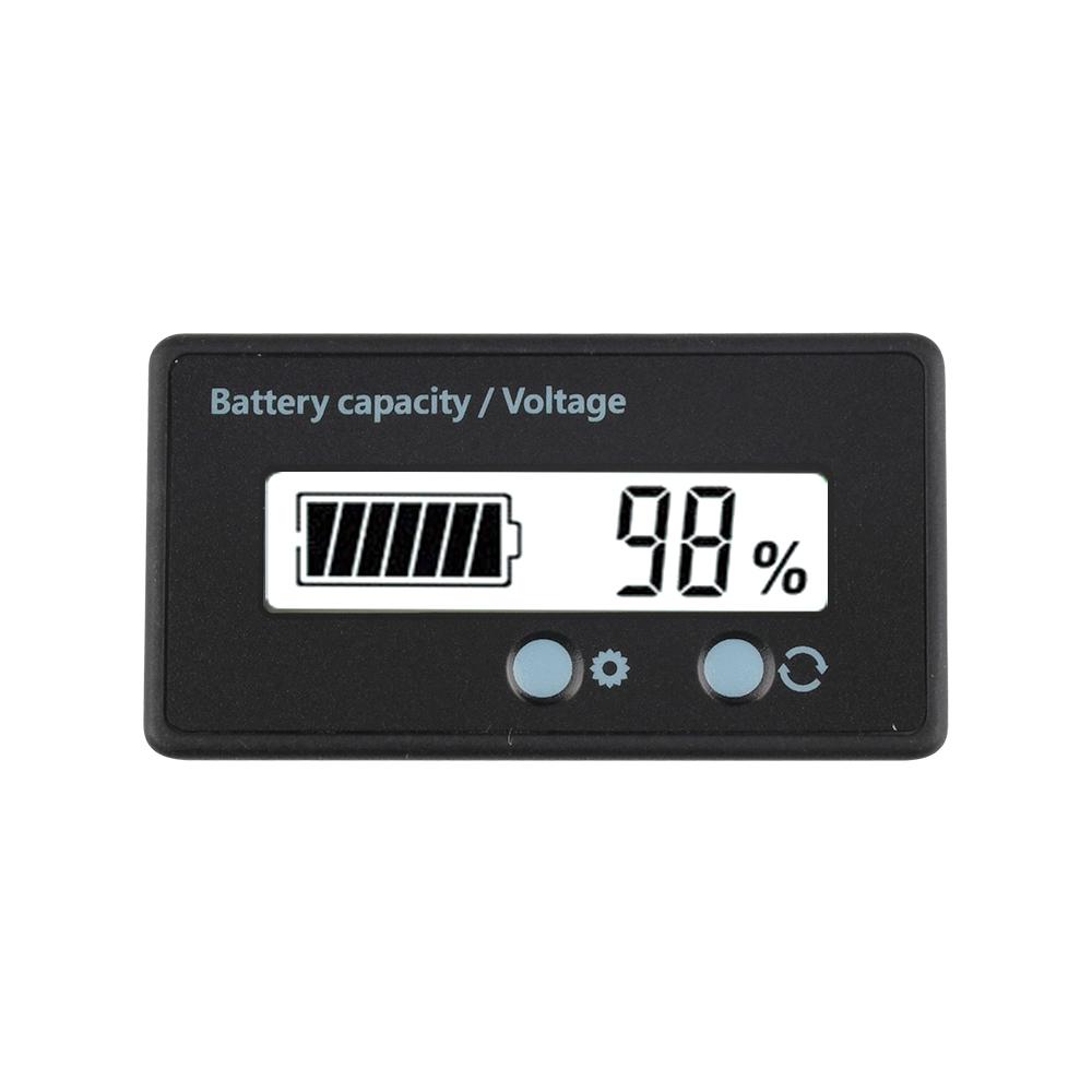 

6-73V Acid Lithium Battery Capacity Indicator Car Motorcycle Digital Voltmeter Voltage Tester Meter Tool Battery Level Indicator белый