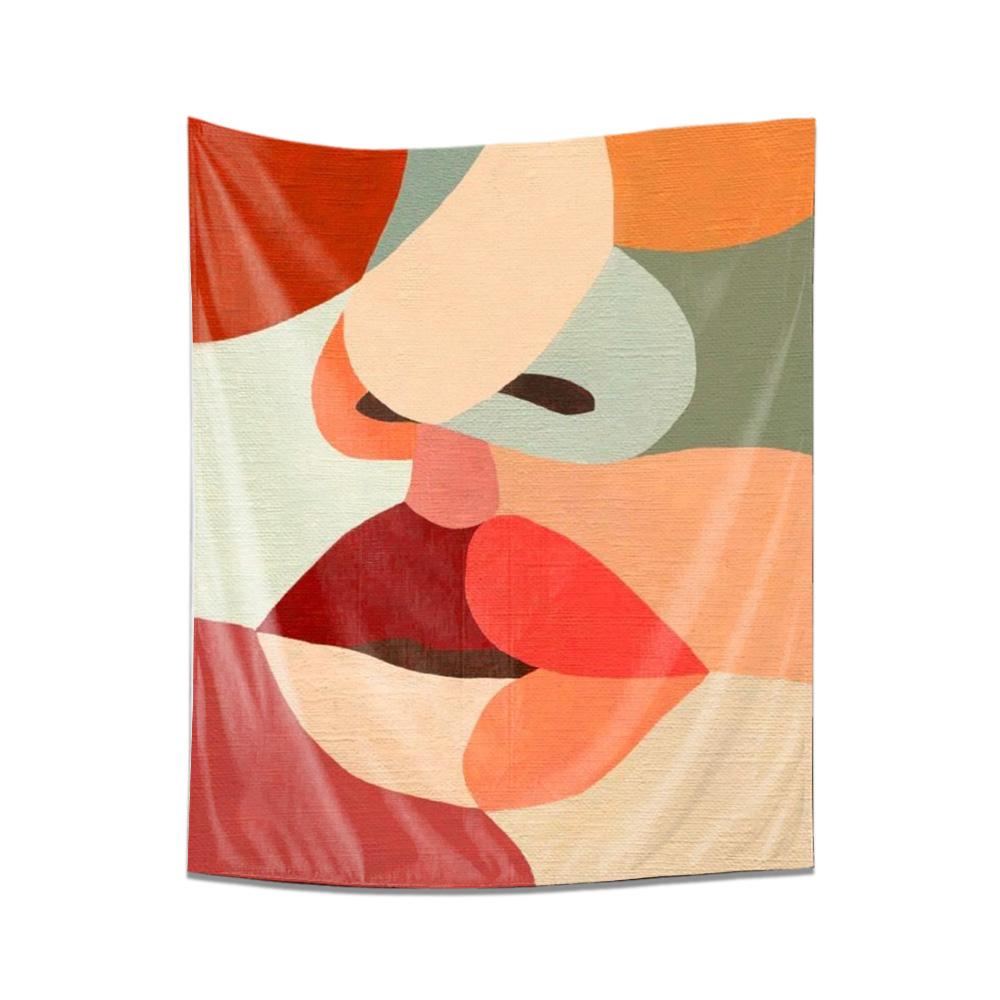 

Современный абстрактный цветной гобелен Минималистичное тканевое настенное искусство для домашнего декора 74x94cm(29x37in)