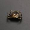 Retro Bronze Crab Statue Tea Pet Ornaments Pure Copper Solid Animal Miniature Retro Fish Tank Decoration Accessories Figurines