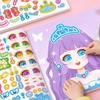 1set Toy Puzzle Stickers Reusable for Girls Cartoon Princess Make a Face Stickers Handicrafts Creative Kids Stickers