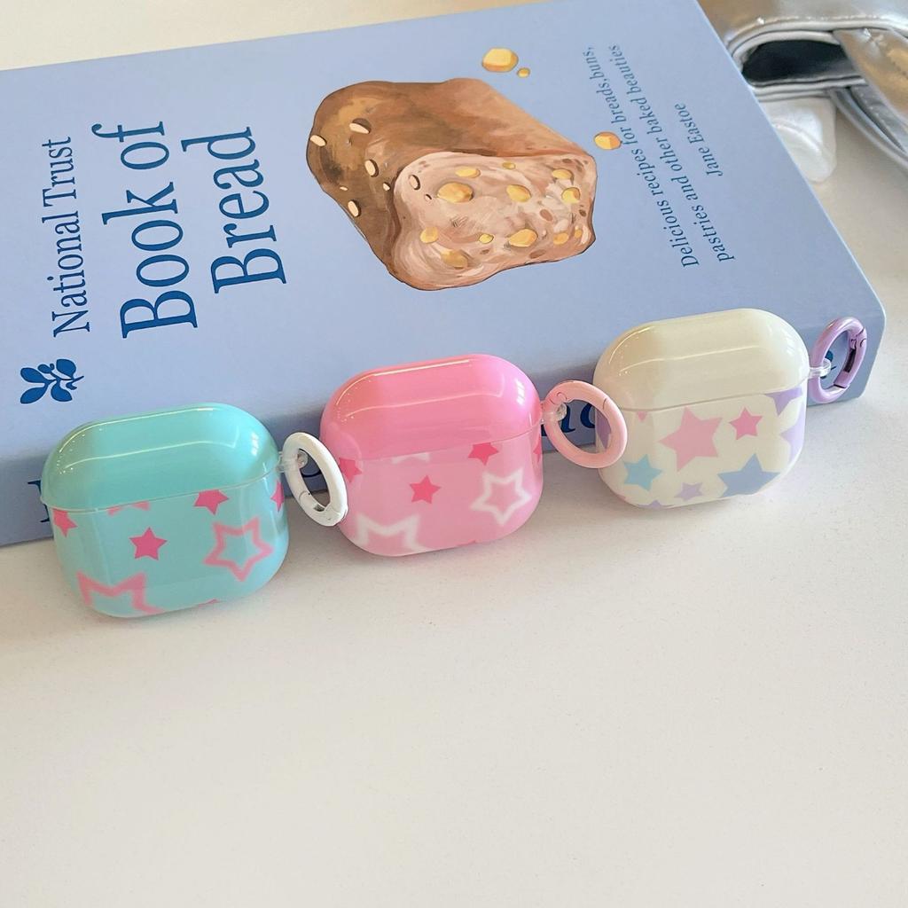 Applicable Apple AirpodsPro1 Bluetooth Headset Case 1/1/1 Generation Cartoon Soft Case Ins Stars
