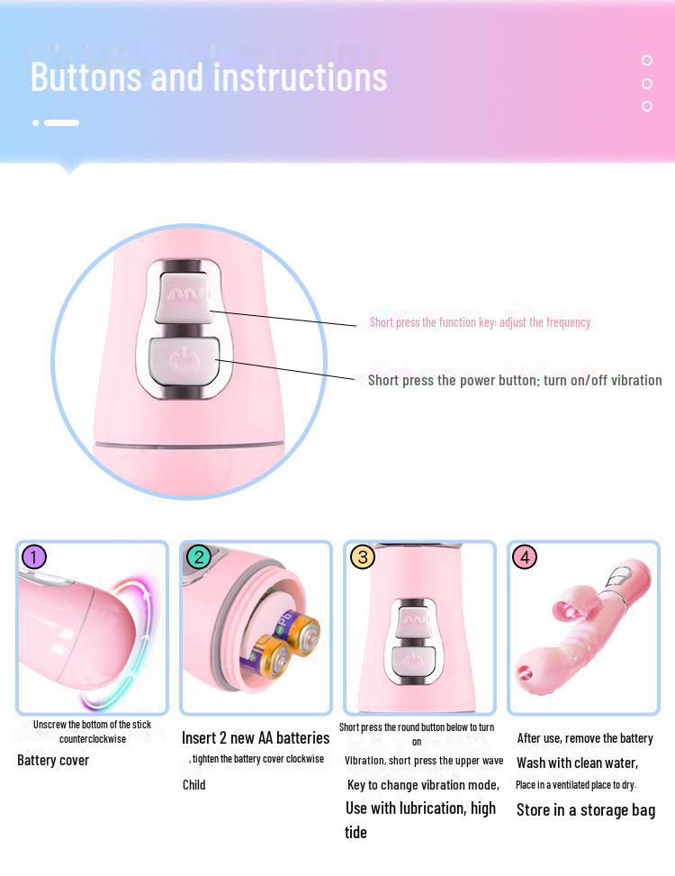 Miji Miqing 4. generacji wibrator do lizania językiem z konwersją częstotliwości - 100 szt./pudełko