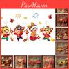 Vibrant 2022 Happy New Year Cny Window Sticker Perfect For Festive Home Decor