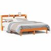 VidaXL Cadre de lit et tête de lit cire marron 160x200 cm bois de pin, lit, meuble de chambre à coucher, lit en bois, lit 3306884