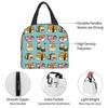 Japanese Anime Food Sushi Cat Lunch Bag Women Children Insulated Lunch Box for Work School Custom Portable Bento Tote Bags