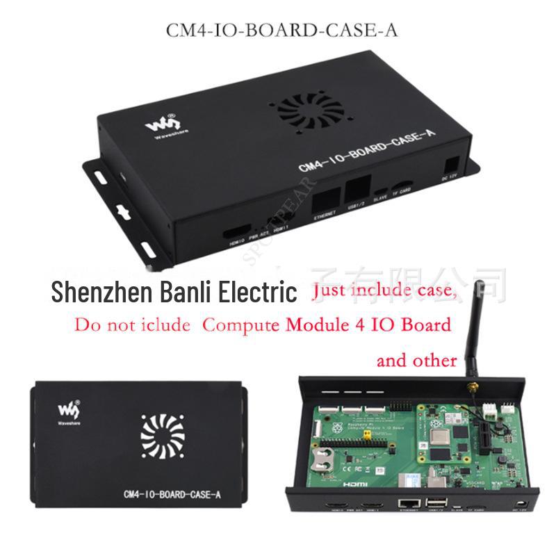 

Raspberry Pi CM4 IO Expansion Board Metal Case with Fan & Wall Mount Support