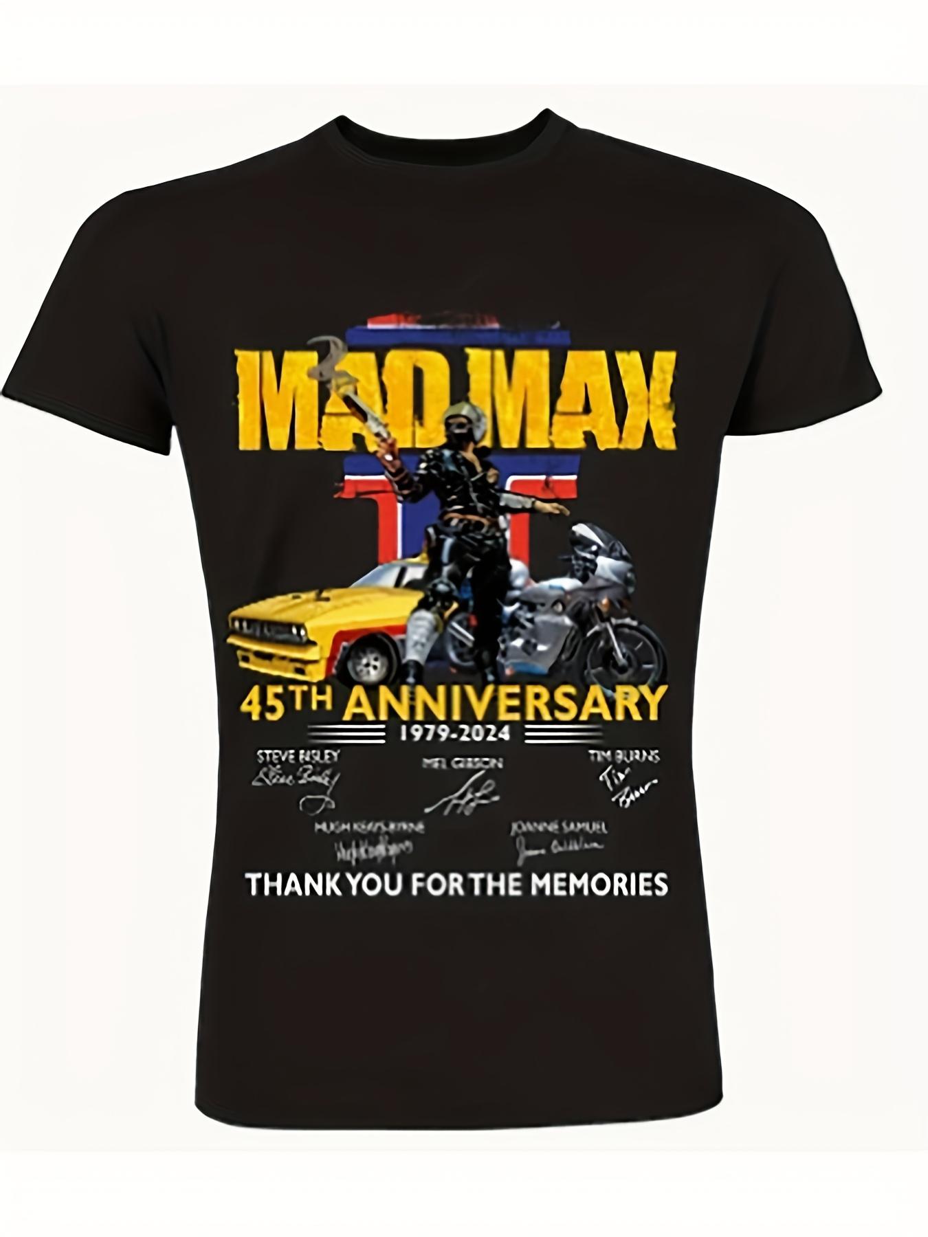 

New Men s and Women s Mad 45th Anniversary Edition Men s Four-season Fashionable Casual and Comfortable Black T-shirt S