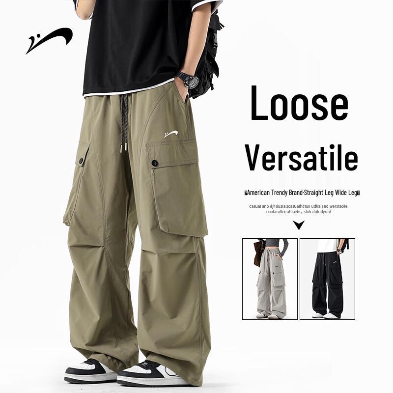 Guiren Niao Men s Loose Straight Workwear Casual Pants 4XL