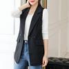 Gilet sans manches pour femme à la mode et coupe ajustée, parfait pour le printemps et l'automne