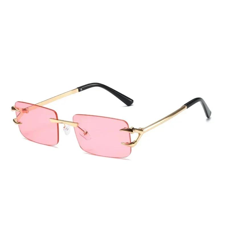 New Frameless Cut Edge Demon Claw Frame Sunglasses Fashionable and Personalized Sun Shading and UV400 Protection Sunglasses
