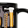 11OZ Coffee Mug Toolbox Design Wrench Pattern Mechanic Water Cup Ceramic Mechanic Mug Themed C-Shaped Handle Car Mechanic Gift