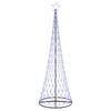 LED Christmas Tree with 355 LEDs Blue 302.5 Cm Metal