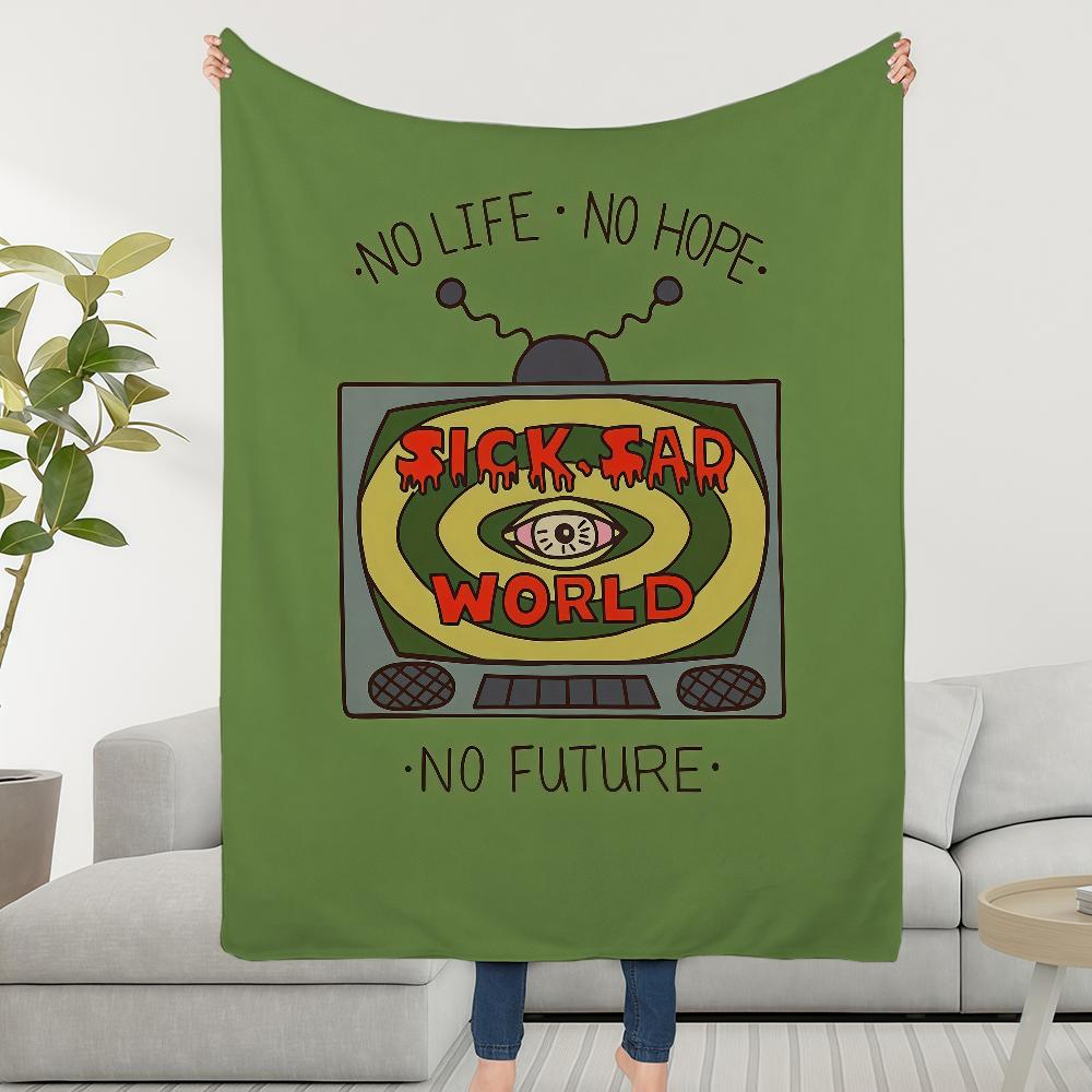 Cartoon D-DariaS-ES Blanket Throw Super Cosy Plush Living Room Sofa Couch Childish Birthday Gifts