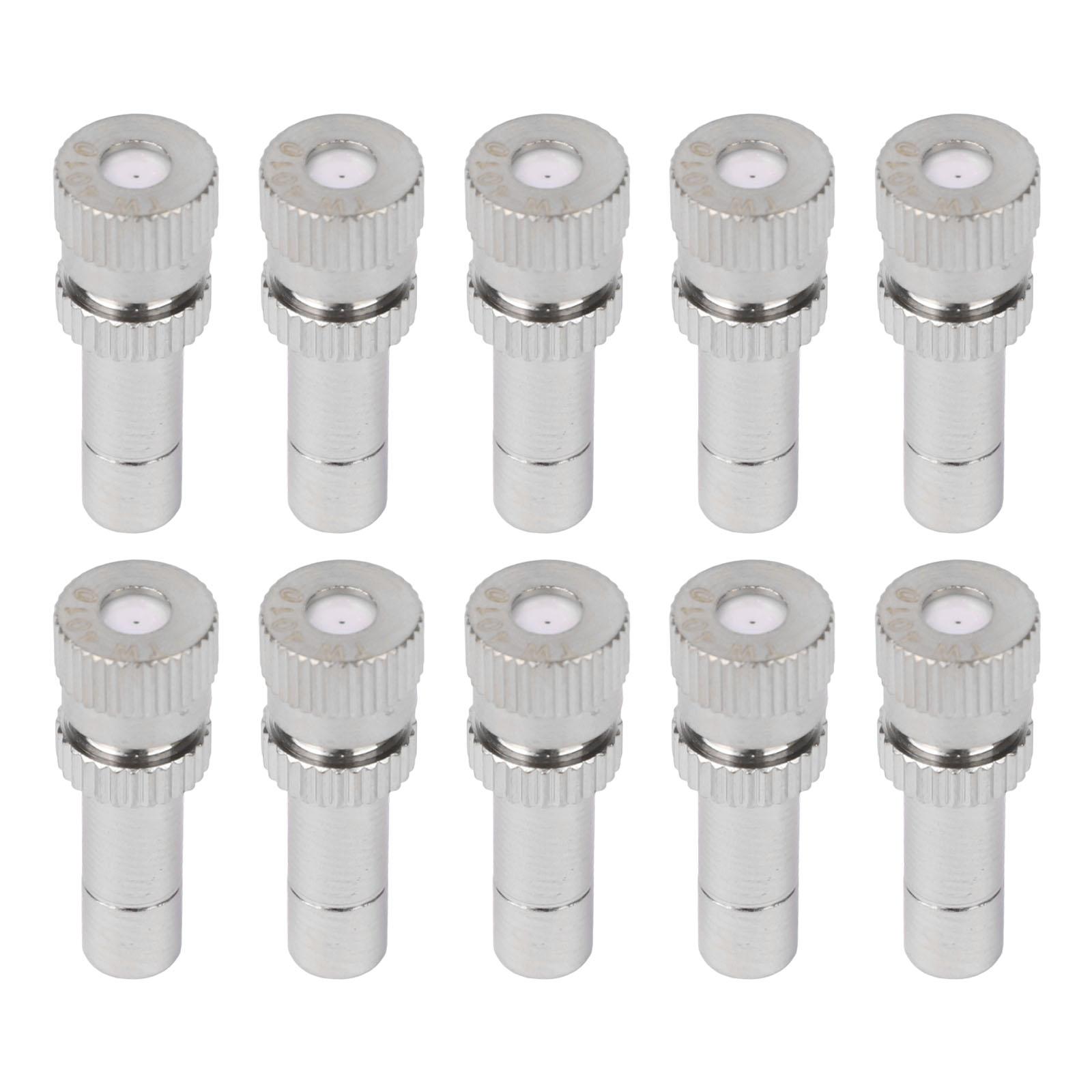 

10pcs High Quality Atomizing Misting Nozzle Garden Water Irrigation Sprinkler Quick Pushing Nozzles For Misting Cooling System
