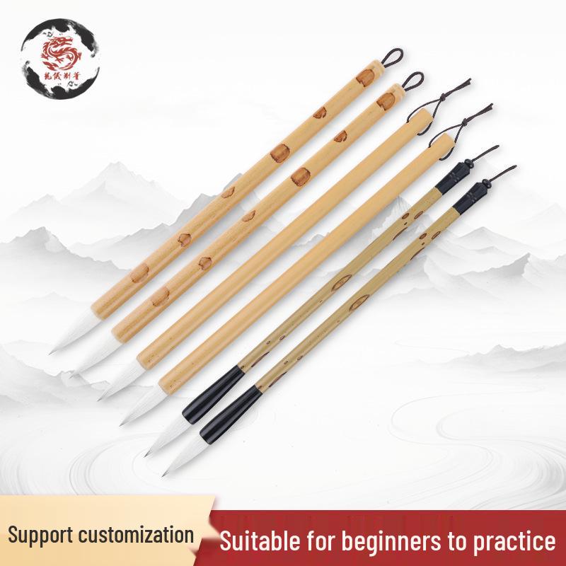 Brush Hair Combination - Wolf Hair Calligraphy Brushes for Running Script & Chinese Painting (Small, Medium, Large Sizes)