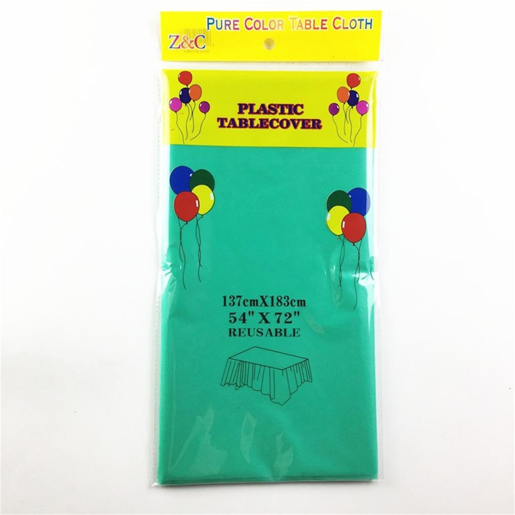Leakproof Plastic Table Covers 10Pcs/pack 54x72Inch Decorative Tablecloths Disposable Table Cloth for Daily Parties