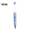 Creative DIY Pen Beadable Pen, Rhinestone Faux Pearl Ballpoint Fancy Glitter Personalized Gift for Crafting, Student Stationery Office Writing