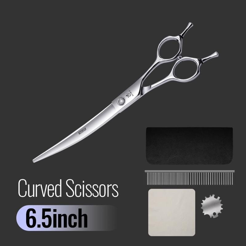 Fenice 6//6,5/7/7,5 Zoll Professionelles Haustier Hunde Pflege Scheren Set Gerade & Gebogen & Ausdünn & Effilierschere