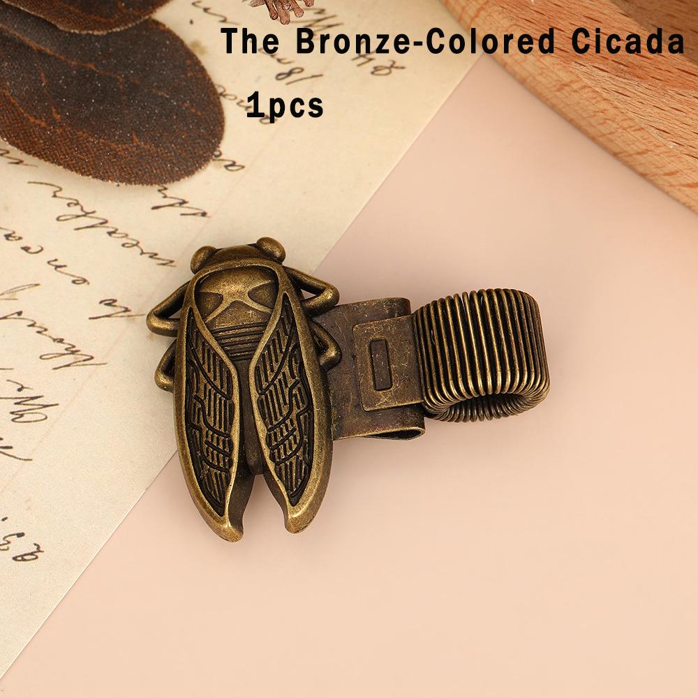 1 pcs  Pen Clip, Vintage-Style Insect Pen Clip, Zinc Alloy Pen Clip, Souvenir Bookmark, Student Notebook, Retro Spring Clip