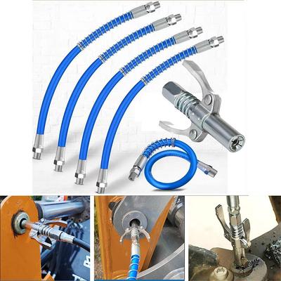 Grease Gun Coupler 10000 PSI NPTI/8 Oil Pump Heavy-Duty Quick Release Grease Tip Tool Car Syringe Lubricant Tip Grease Nozzle