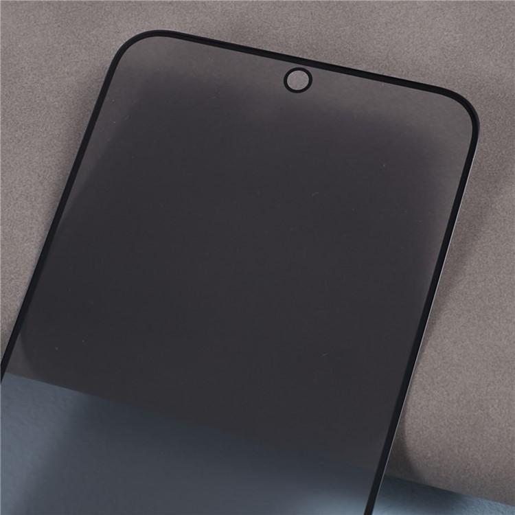 For Samsung Galaxy S25 Edge Anti-Spy Screen Protector 0.18mm Tempered Glass Film (Fingerprint Unlock Version)