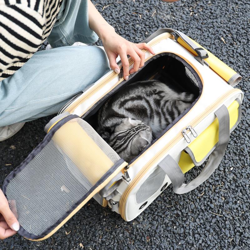 Pet Bag Large Capacity Lightweight Breathable for Travel Pet Dog Shoulder Bag Travel Accessories for Car Accessories