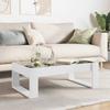 Infinity LED Coffee Table in White 90 x 53 x 30 cm