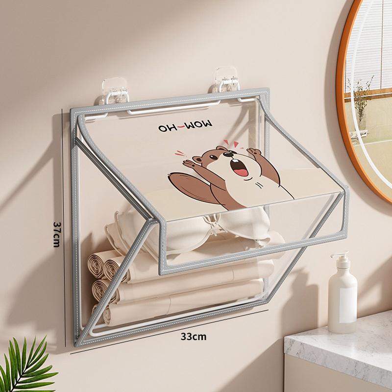 Waterproof Bath Bag, Bathroom And Toilet Storage Bag For Clean Clothes, Multi-Functional Wall-Mounted Shelf Behind The Door