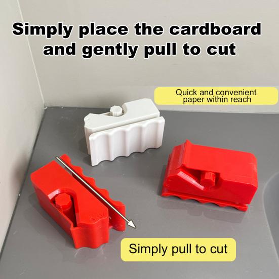 Cat Scratcher Cutter 3D Printed Cardboard Strip Tool Handheld Cat Shaped Sliding Cutter for Making Cat Scratching Board