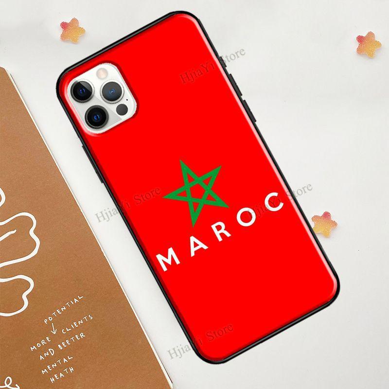 Maroc Morocco Flag Case For iPhone 13 Pro Max 12 Mini 11 Pro Max 6S 7 8 Plus SE 2020 X XR XS Max Phone Cover