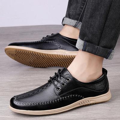 Chaussures en Cuir Véritable pour Homme Chaussures Décontractées Baskets