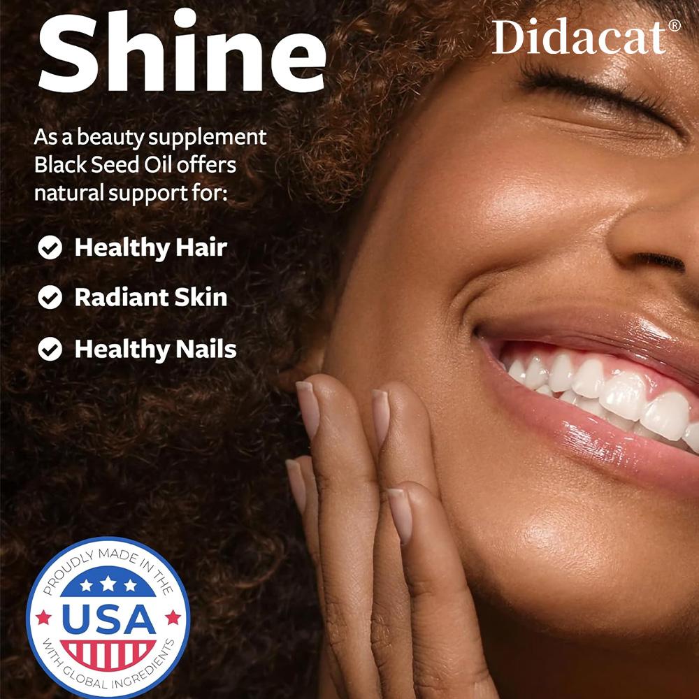 Olej z černých semen (Lisováno za studena) 1000 mg 120 měkkých kapslí Doplněk stravy