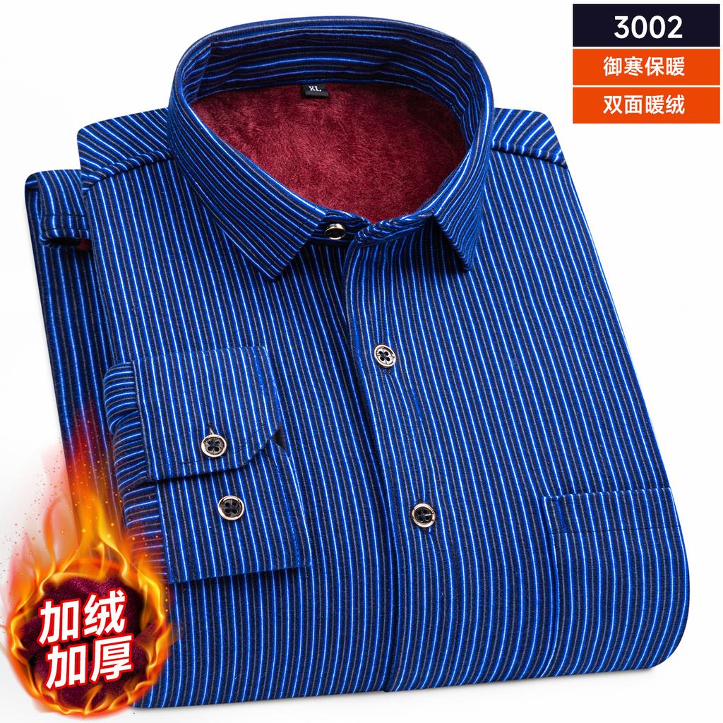 Pánské oboustranné fleecové košile s dlouhým rukávem a kostkovaným vzorem, silnější, zimní, ležérní, hřejivé, trendy, odolné proti chladu, pohodlné košile pro muže