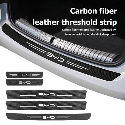 Autotürschweller Kratzschutz Dekor Karbonfaser Aufkleber Für BYD Atto F0 G3 I3 Ea1 F3 E6 Yuan Plus Song Max Tang Dmi