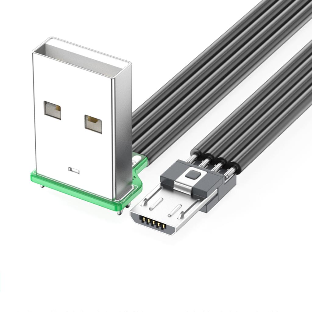 90 Degree Right Angle USB to USB 5Pin Cable with 8 Length Option Efficient Charging Supports 480Mbps Data Transfer