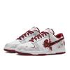 Nike Big River Soaked Moon, Fiery Serpent Abrasion Resistant Slip Resistant Low top Skateboard Shoes Unisex White Red 355152-150(Team724-)