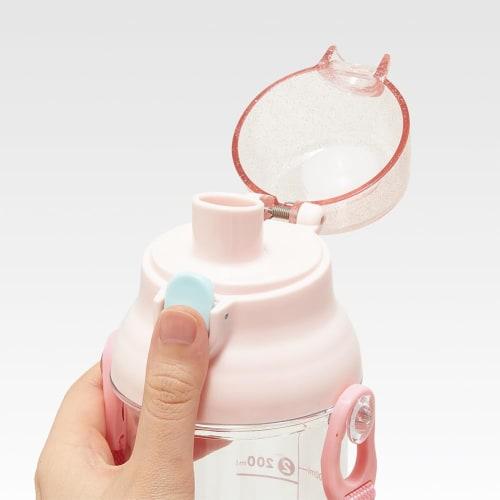 Skater Kids' Clear Plastic Water Bottle, 480ml, Sumikkogurashi Mole House Design, with Graduated Markings for Hydration Management, PSB5TRC-A