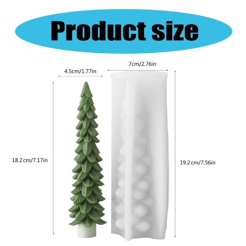 Christmas Tree Silicone Molds Candle Molds Tree Shape Candle Making Molds Soap Molds Silicone Ornament Molds for Candle