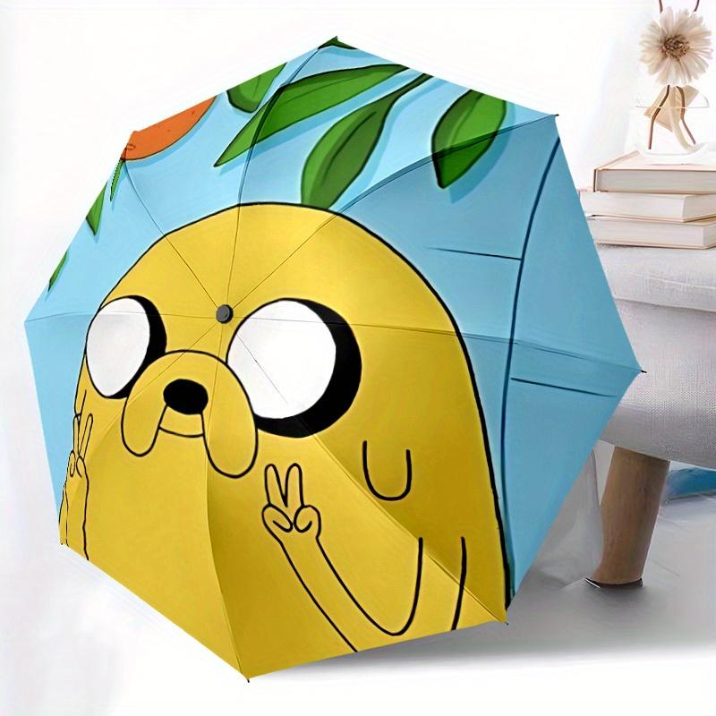 1pc Jake the Dog Automatic Umbrella 8-Bone Design Compact Gear for Outdoor Travel, Perfect Helloween Chrismas Gift for Friends or Family Y250829181
