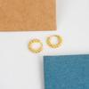 Women New Style Fashionable Copper Gold Plated Earrings Classic Retro Shiny Geometric U-shaped Earrings Jewelry for Women Gifts