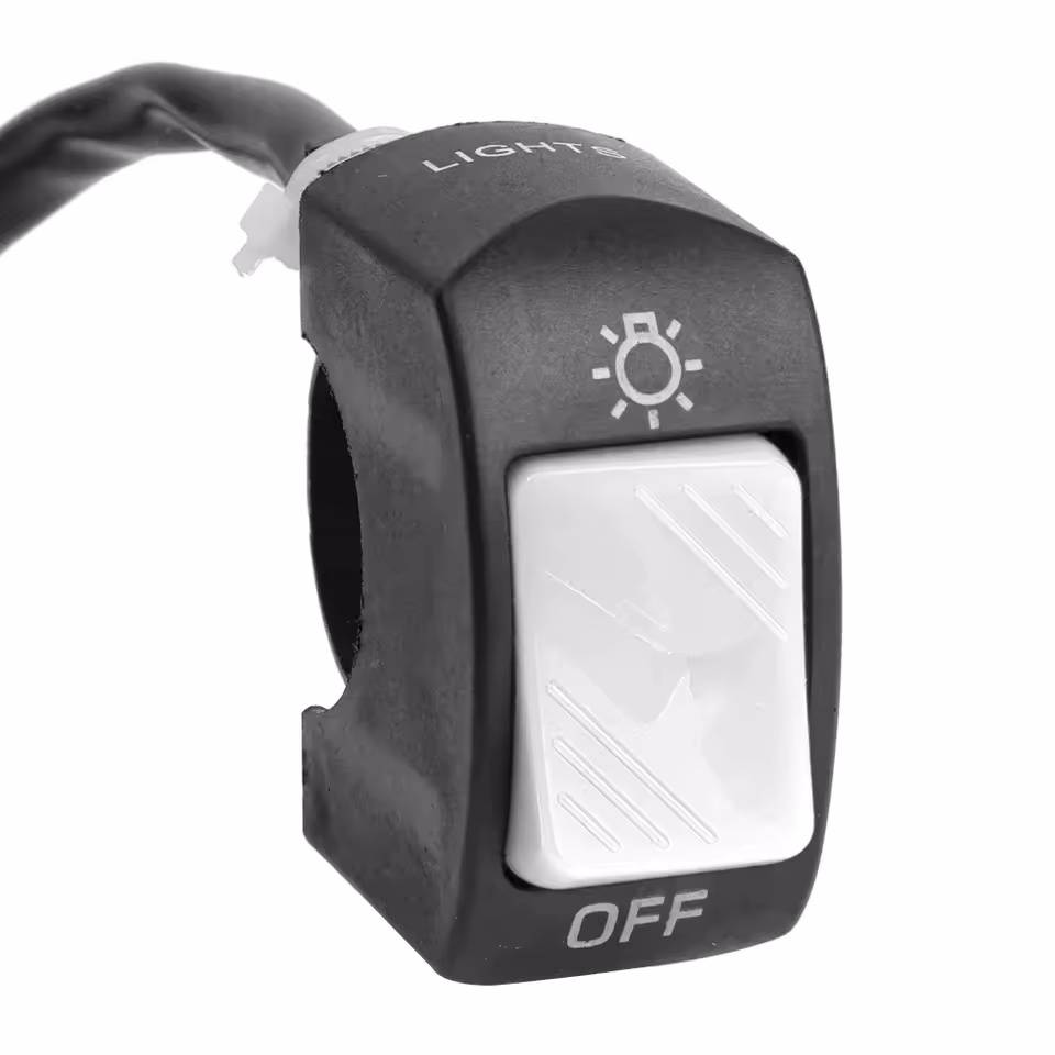 Universal Motorcycle On/Off Switch Waterproof Motorcycle Scooter Second-line Headlight Mount Handlebar Switch Moto Accessorie