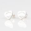S925 Sterling Silver Korean-Style Heart Stud Earrings for Women - Elegant and Versatile Mini Design